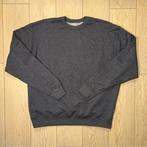 Champion Men's Fleece Crewneck Grey Size XL Pullover Sweater - Picture 1 of 2
